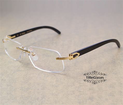 replica cartier buffalo horn glasses
